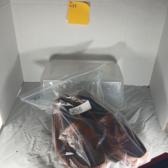 Giorgio Brutini Mens Celebrity Tassel Loafer Shoes Brown Leather Slip On Size 9M - Picture 8 of 8